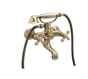 Mezclador de baño bronce con kit New Regent Classic